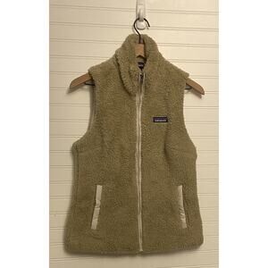 Patagonia Los Gatos Fleece Vest Sleeveless Khaki Taupe Size M